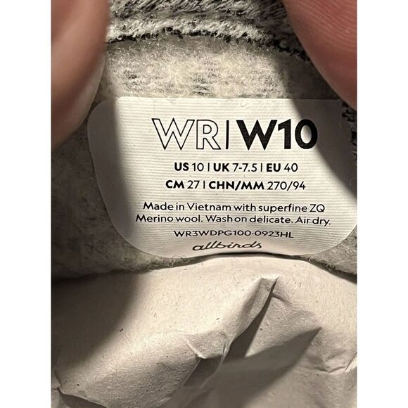 Allbirds Shoes Womens 10 Wool Runner Dapple Gray Heathered Running Shoes NEW - Picture 6 of 12